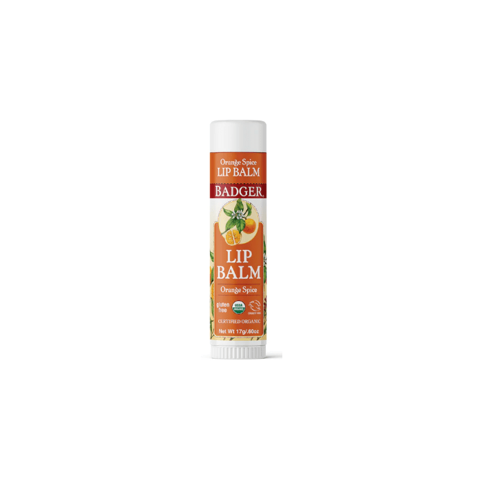 Badger Holiday Jumbo Orange Spice Lip Balm, 0.6 oz.