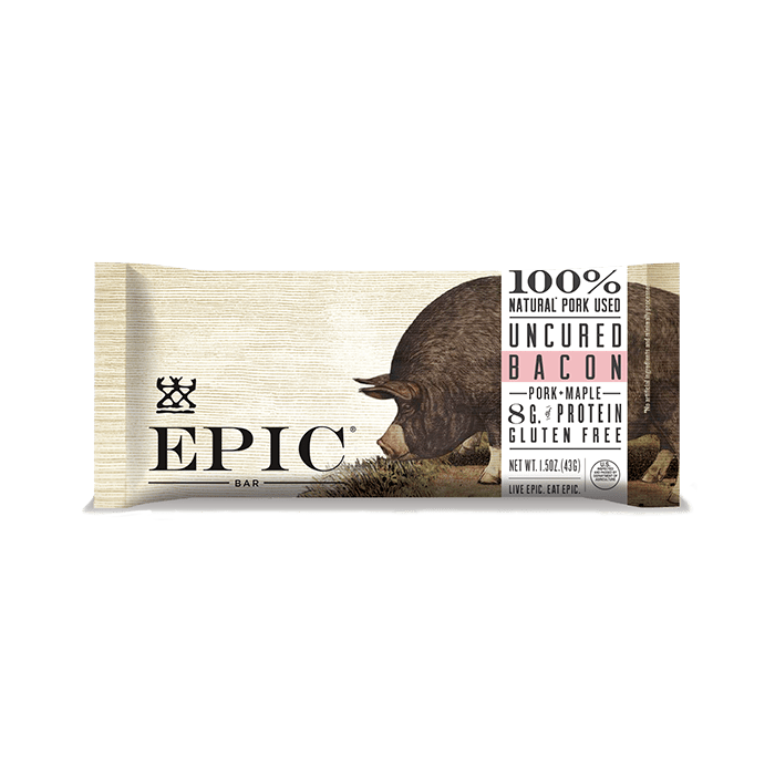 EPIC Uncured Bacon Pork Maple Meat Bar 1.5 oz.