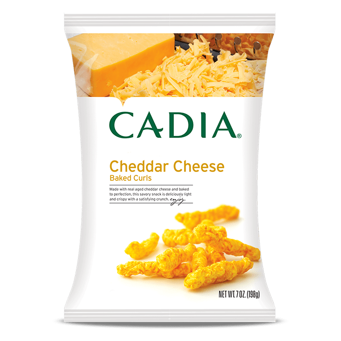 Cadia Cheddar Cheese Baked Curls, 7 oz.