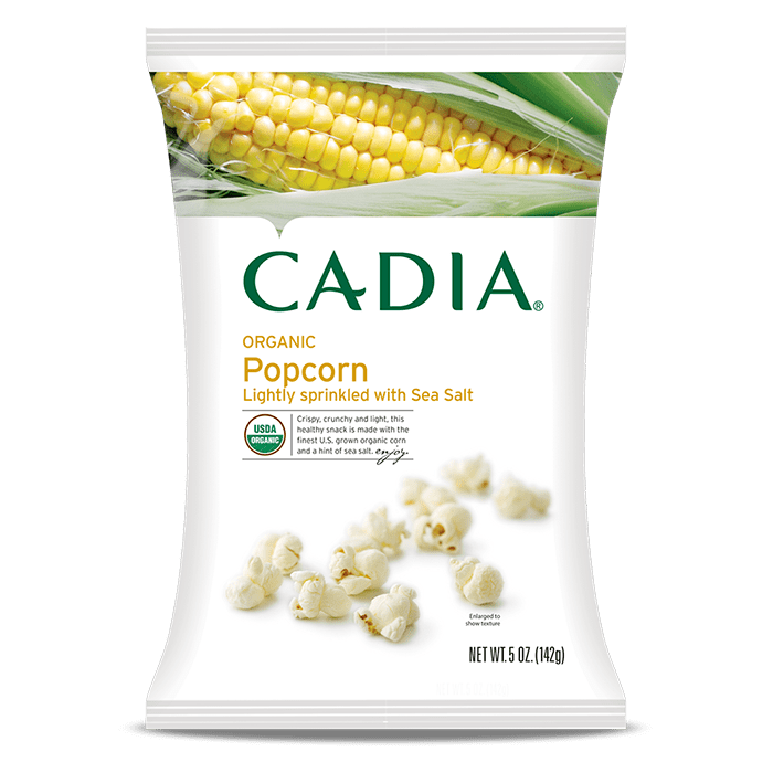 Cadia Organic Lightly Salted Popcorn, 5 oz.