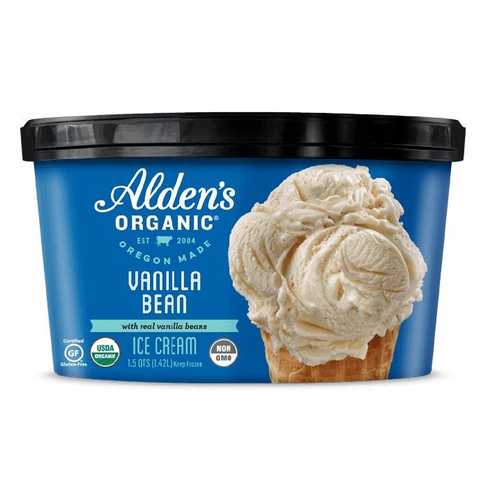 Alden's Organic Vanilla Bean Ice Cream, 1.5 Quarts