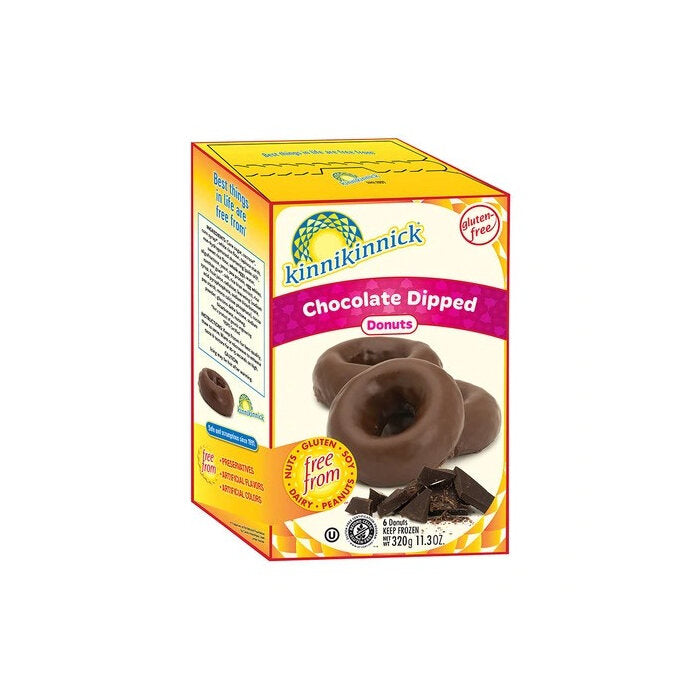 Kinnikinnick Chocolate Dipped Donuts, 6 Count