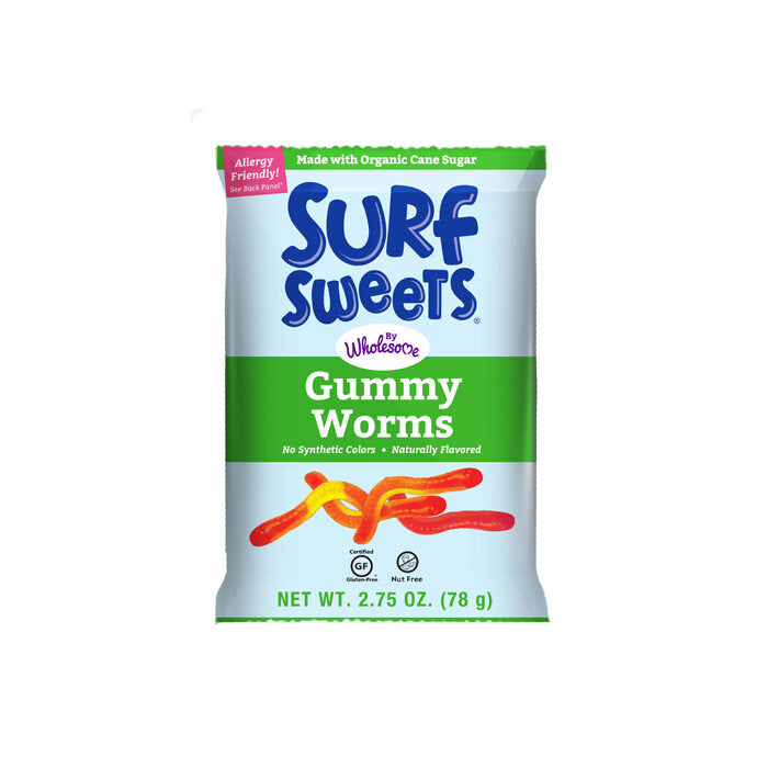 Wholesome Surf Sweets Gummy Worms, 2.75 oz.