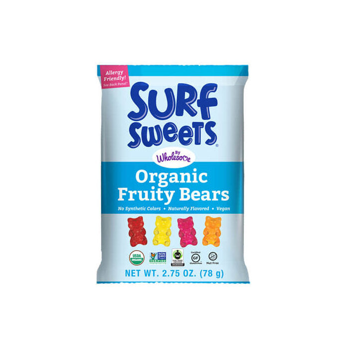 Wholesome Surf Sweets Organic Fruity Bears, 2.75 oz.