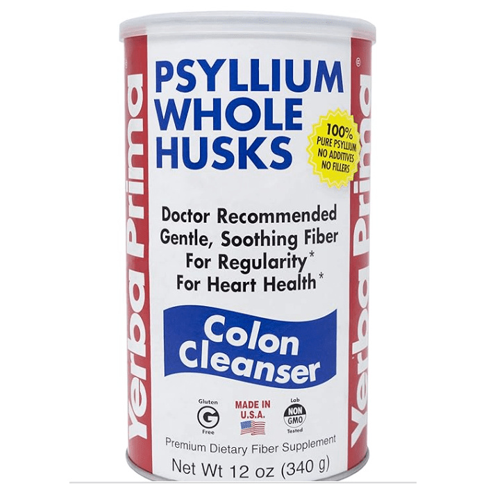 Yerba Prima Psyllium Whole Husks, 12 oz.