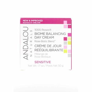 1000 Roses Biome Balancing Day Cream, Rose Biotic Blend, Sensitive Formula, 1.7, by Andalou Naturals