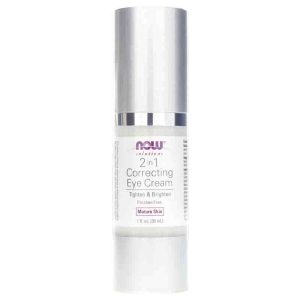 2-in-1 Correcting Eye Cream, 1 Oz, by NOW Foods