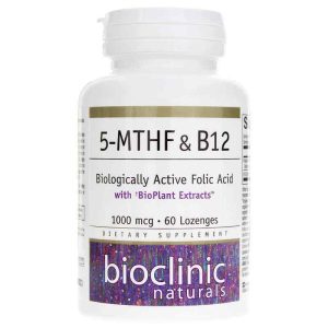 5-MTHF & B12, 60 Lozenges, by Bioclinic Naturals