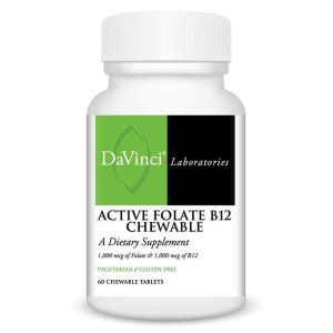 Active Folate B12 Chewable, 60 Chewable Tablets, by DaVinci Labs