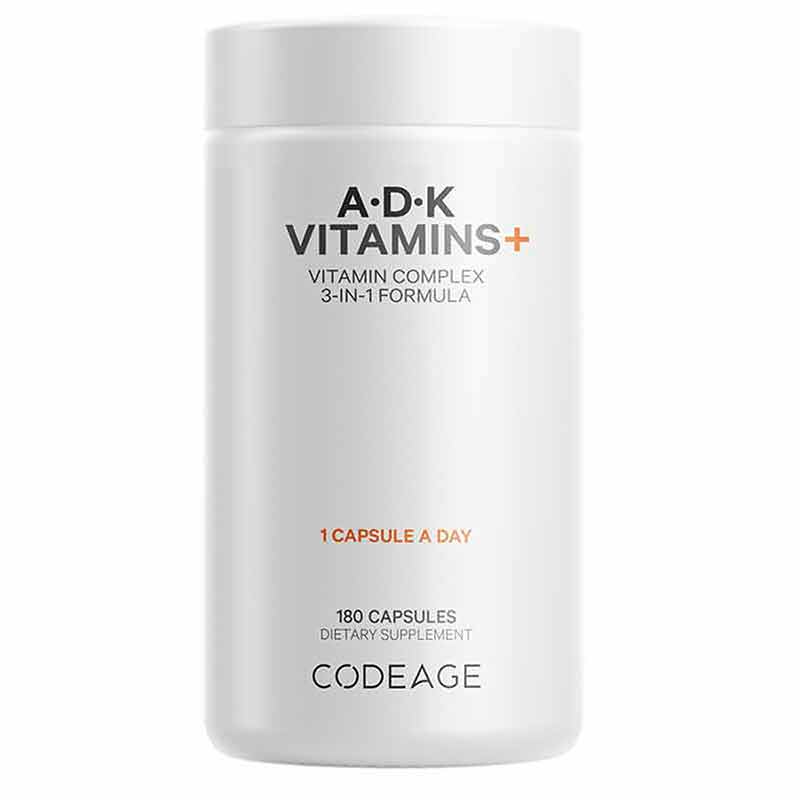 ADK Vitamins, 180 Capsules, by Codeage