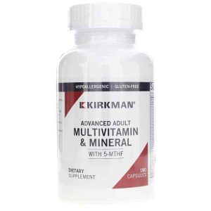 Advanced Adult Multi-Vitamin/Mineral with 5-MTHF, 180 C, by Kirkman