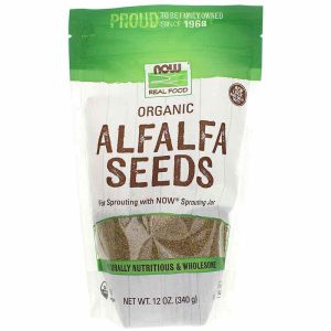 Alfalfa Seeds for Sprouting Organic, 12 Oz, by NOW Foods