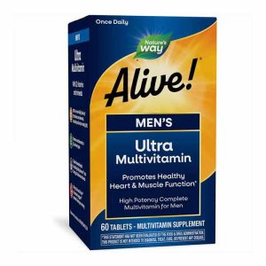 Alive Once Daily Men's Ultra Potency Multi, 60 Tablets, by Natures Way