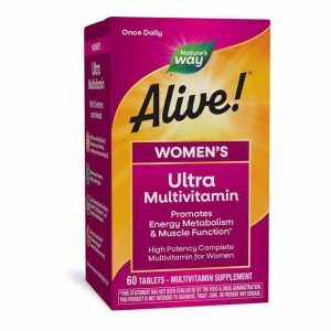 Alive Once Daily Women's Ultra Potency Multi, 60 Tablet, by Natures Way