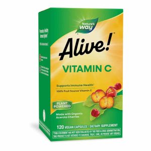 Alive Vitamin C Capsules, 120 Veg Capsules, by Natures Way