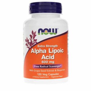 Alpha Lipoic Acid 600 Mg, 120 Veg Capsules, by NOW Foods