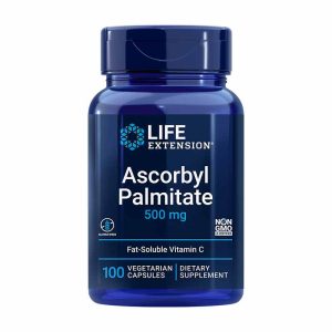 Ascorbyl Palmitate 500 Mg, 100 Veg Capsules, by Life Extension