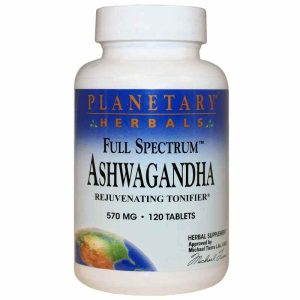 Ashwagandha 570 Mg Full Spectrum, 120 Tablets, by Planetary Herbals