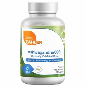 Ashwagandha 600, 60 Capsules, by Zahler