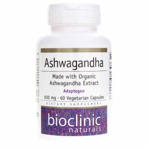 Ashwagandha 600 Mg, 60 Veg Capsules, by Bioclinic Naturals