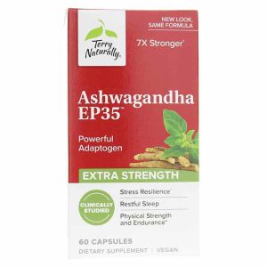 Ashwagandha EP35 Extra Strength, 60 Capsules, by Terry Naturally