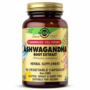Ashwagandha Root Extract, 60 Veg Capsules, by Solgar