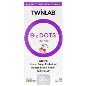 B-12 Dots 500 Mcg, 250 Tablets, by Twinlab