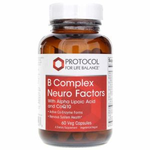 B Complex Neuro Factors with ALA & CoQ10, 60 Veg Caps, by Protocol For Life Balance
