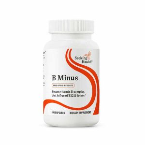 B-Minus B12 & Folate Free, 100 Veg Capsules, by Seeking Health