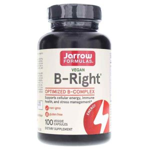 B-Right Optimized B-Complex, 100 Veg Capsules, by Jarrow Formulas