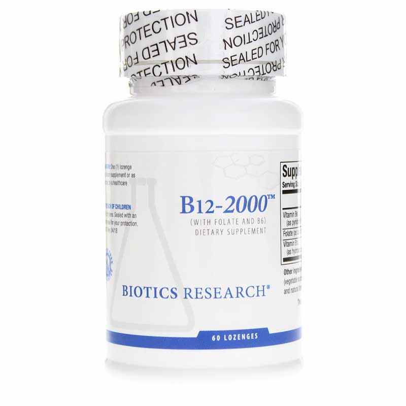 B12 2000 Lozenges, 60 Lozenges, by Biotics Research