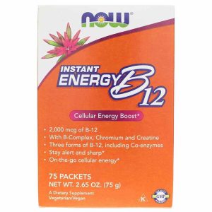 B12 Instant Energy, 75 Packets, by NOW Foods