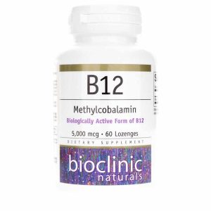 B12 Methylcobalamin 5,000 Mcg, 60 Lozenges, by Bioclinic Naturals