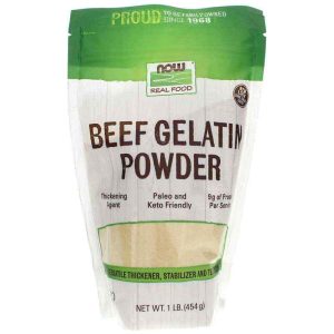 Beef Gelatin Powder, 1 Lbs, by NOW Foods
