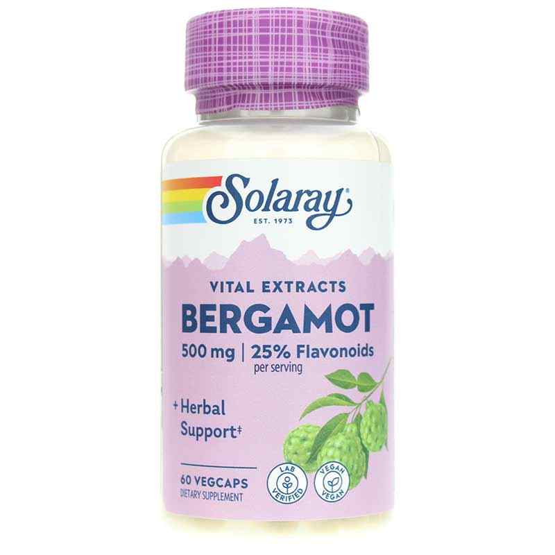 Bergamot 500 Mg, 60 Veg Capsules, by Solaray