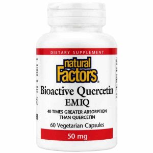 Bioactive Quercetin EMIQ 50 Mg, 60 Veg Capsules, by Natural Factors