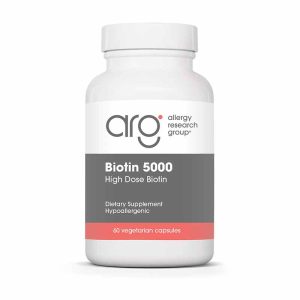 Biotin 5000, 60 Veg Capsules, by Allergy Research Group