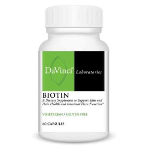 Biotin, 60 Veg Tablets, by DaVinci Labs