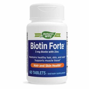 Biotin Forte with Zinc, 60 Tablets, by Natures Way