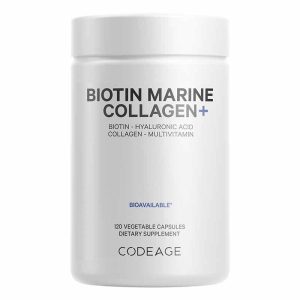 Biotin Marine Collagen, 120 Capsules, by Codeage