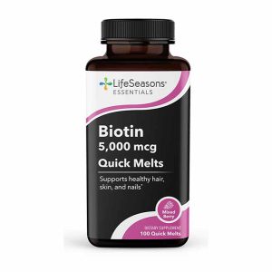 Biotin Quick Melts Mixed Berry, 100 Tablets, by LifeSeasons