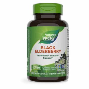Black Elderberry, 100 Veg Capsules, by Natures Way