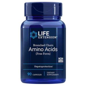 Branched Chain Amino Acids (Free Form), 90 Capsules, by Life Extension
