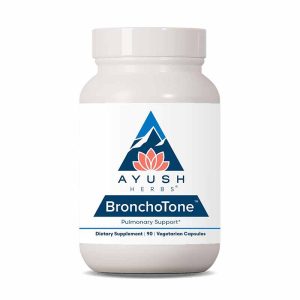 BronchoTone Pulmonary Support, 90 Veg Capsules, by Ayush Herbs