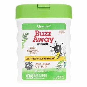Buzz Away Extreme Natural Insect Repllent Deet-Free Tow, by Quantum Health