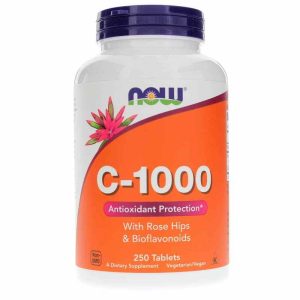 C-1000 with Rose Hips & Bioflavonoids, 250 Tablets, by NOW Foods