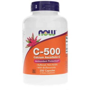 C-500 Calcium Ascorbate-C, 250 Capsules, by NOW Foods