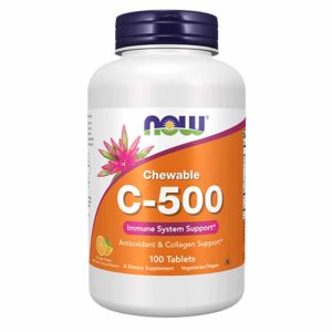 C-500 Chewable, 100 Tablets, by NOW Foods