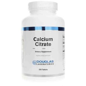 Calcium Citrate 250 Mg, 250 Tablets, by Douglas Laboratories