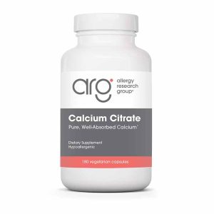 Calcium Citrate, 180 Veg Capsules, by Allergy Research Group